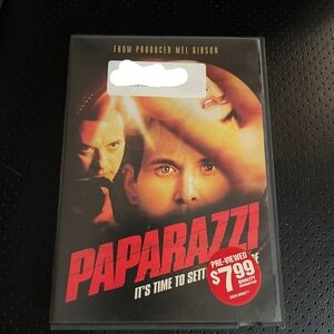 Paparazzi DVD 2004 Action Thriller Cole Hauser Mel Gibson Blockbuster Case